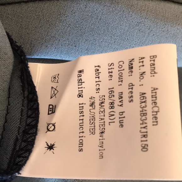 Navy blue summer dress - Picture 7 of 7